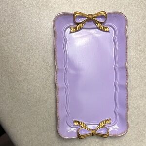 Purple and Gold Jewelry Tray